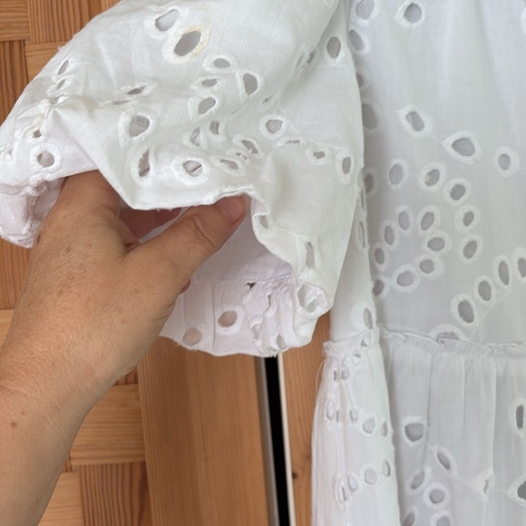 Tuckernuck Palmer White Eyelet Mini Dress XS - Picture 9 of 15